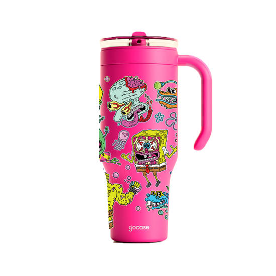 Copo Térmico Life + Ebook - Bob Esponja - Silly Bob