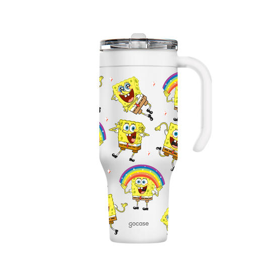 Copo Térmico Life + Ebook - Bob Esponja - Pattern