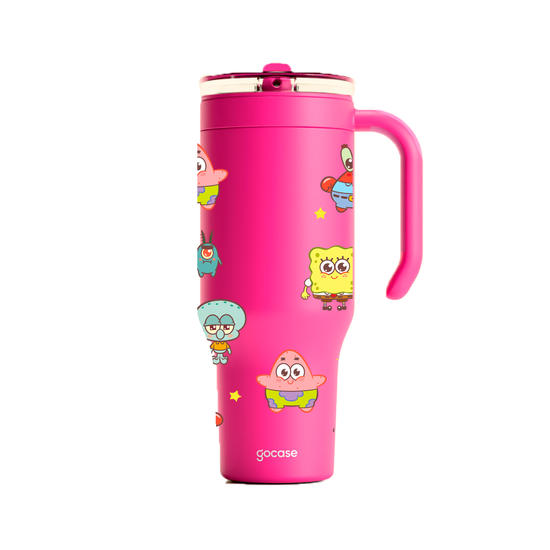Copo Térmico Life + Ebook - Bob Esponja - Cute