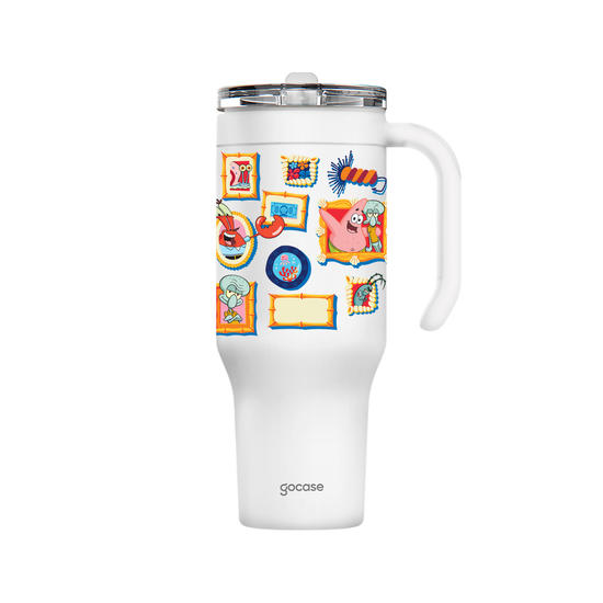 Copo Térmico Life + Ebook - Bob Esponja - Quadros