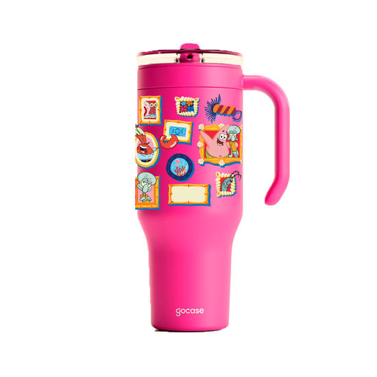 Copo Térmico Life + Ebook - Bob Esponja - Quadros