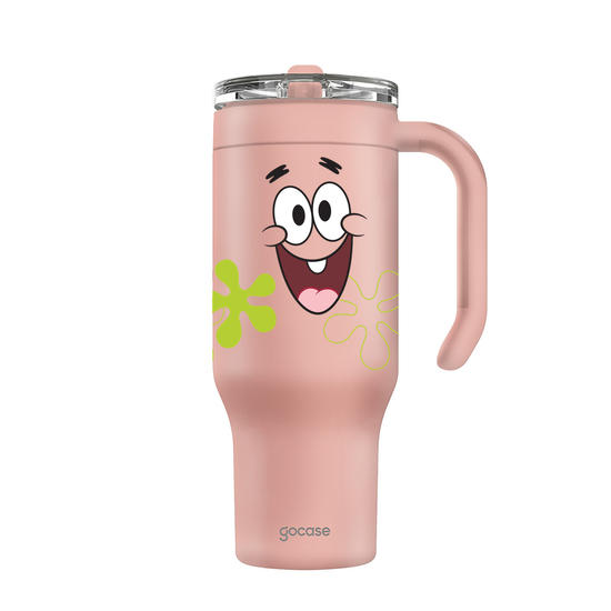 Copo Térmico Life + Ebook - Bob Esponja - Patrick