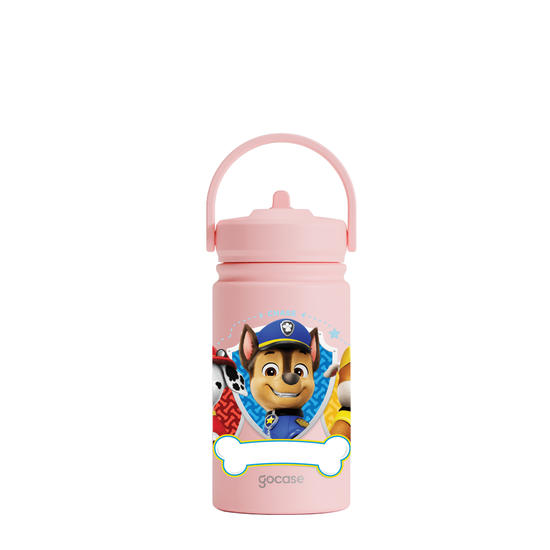 Garrafa Térmica Mini + Ebook - Patrulha Canina - Distintivos da Patrulha