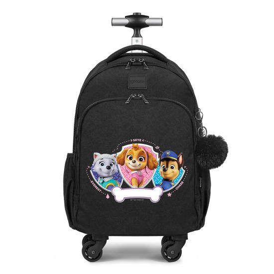 Mochila de Carrinho 4 Rodas Fun - Patrulha Canina - Patrulha e Distintivos