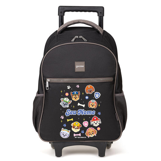 Mochila de Carrinho 2 Rodas Play - Patrulha Canina - Rostinhos