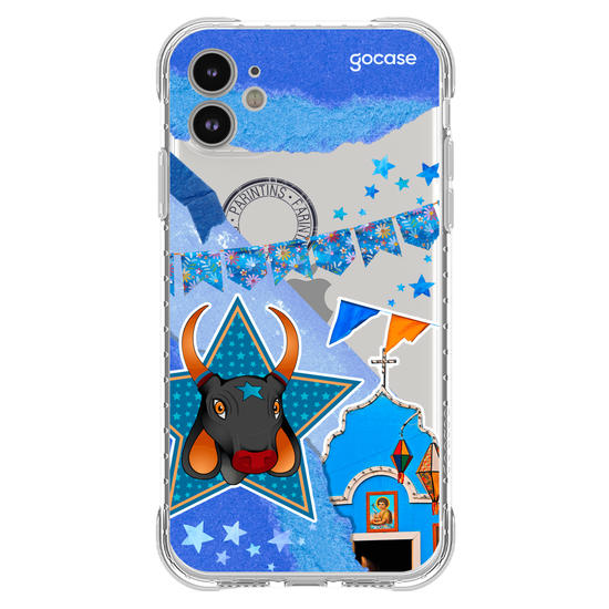 Capinha para celular  Parintins Caprichoso Colagem
