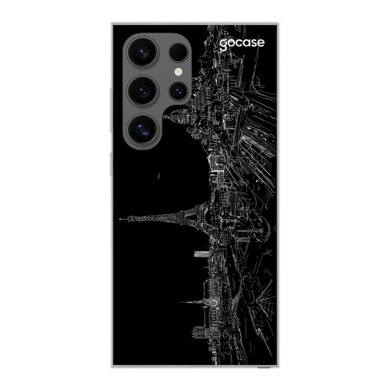 Black Paris Phone Case