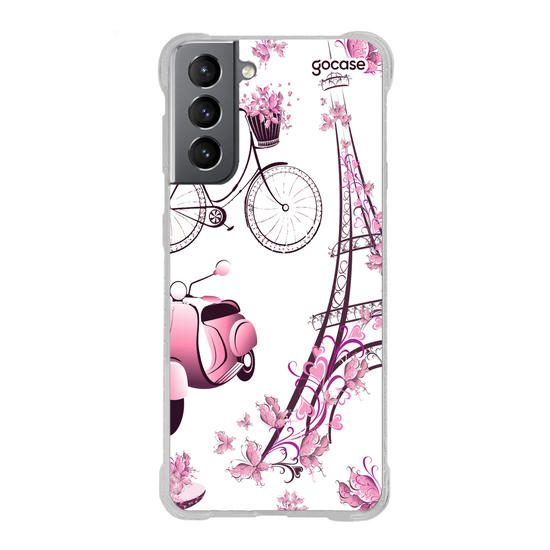 Capinha para celular Paris Floral