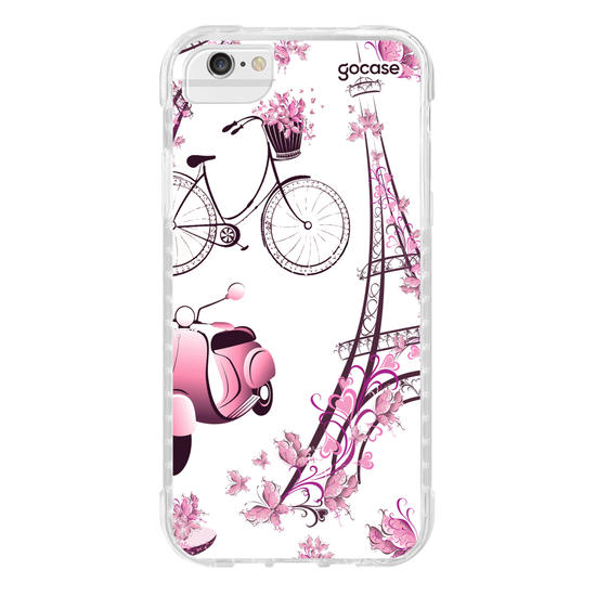 Capinha para celular Paris Floral