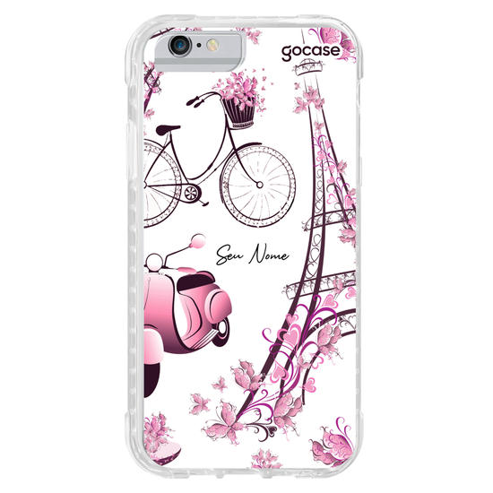 Capinha para celular Paris Floral