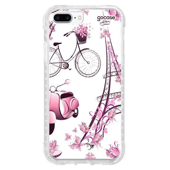 Capinha para celular Paris Floral