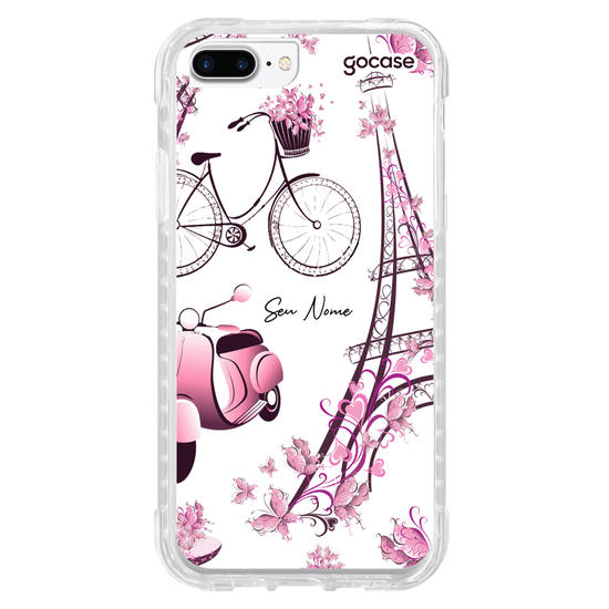 Capinha para celular Paris Floral
