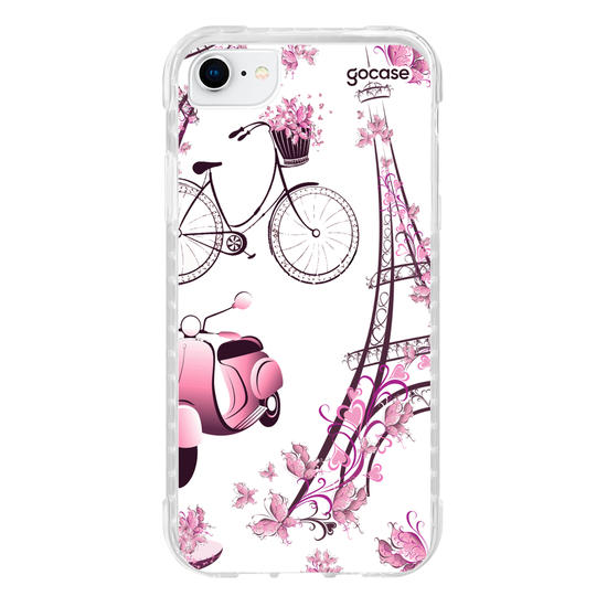 Capinha para celular Paris Floral