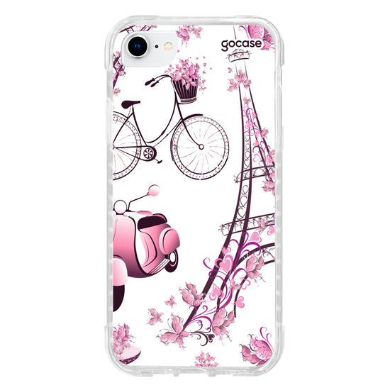 Capinha para celular Paris Floral