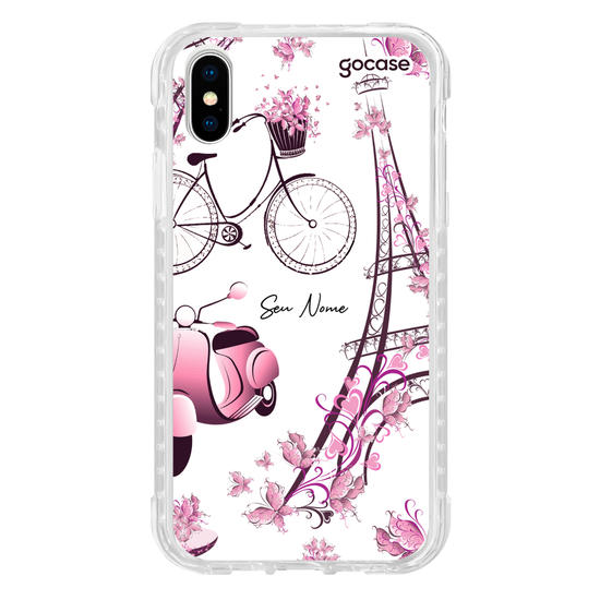 Capinha para celular Paris Floral