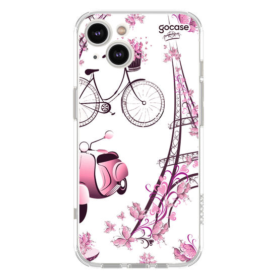 Capinha para celular Paris Floral