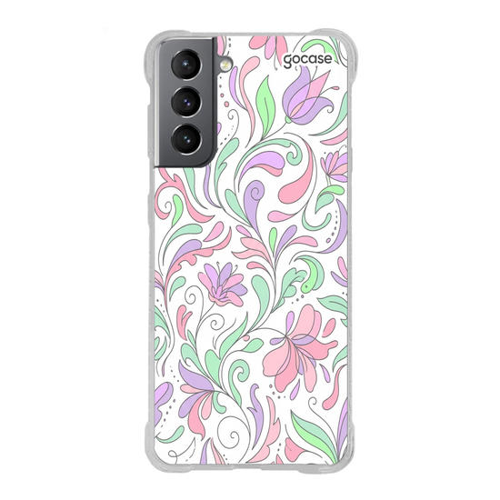 Capinha para celular  Pastel Flores Orgânicas