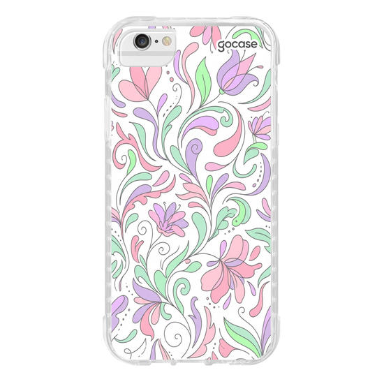 Capinha para celular  Pastel Flores Orgânicas