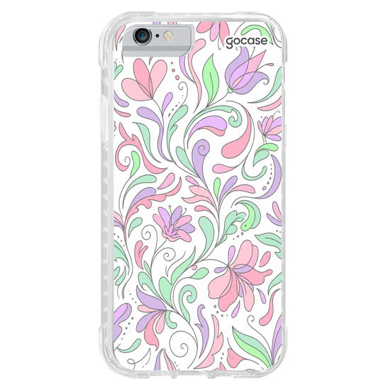 Capinha para celular  Pastel Flores Orgânicas