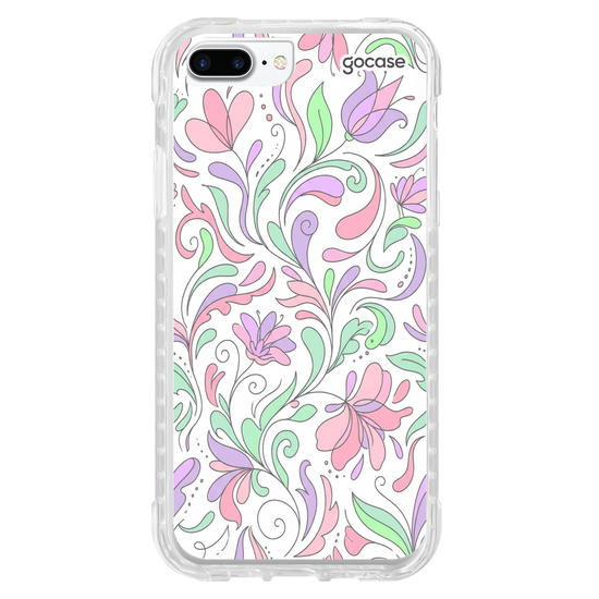 Capinha para celular  Pastel Flores Orgânicas