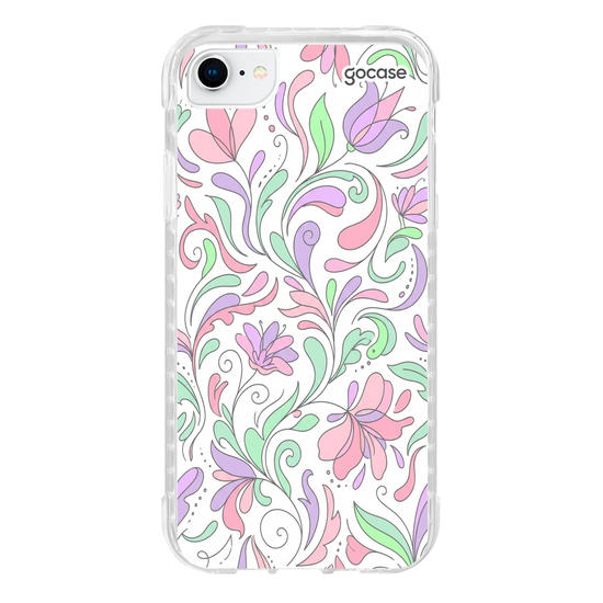 Capinha para celular  Pastel Flores Orgânicas