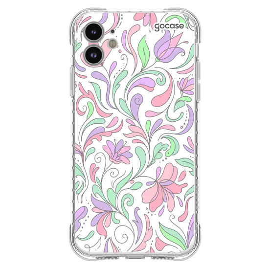 Capinha para celular  Pastel Flores Orgânicas