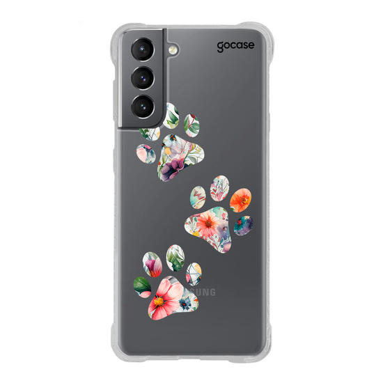 Capinha para celular Patinhas de Flores