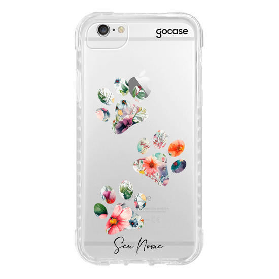 Capinha para celular Patinhas de Flores