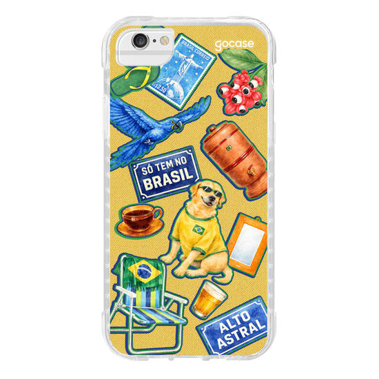 Capinha para celular  Patrimônio do Brasil - Amarelo