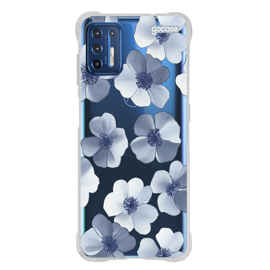 Capinha para celular  Pattern Flores Azuis