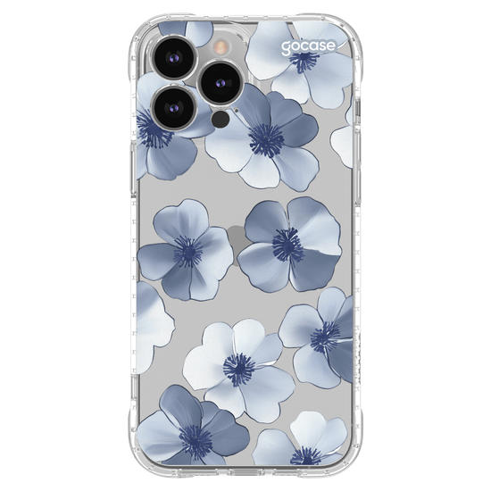 Capinha para celular  Pattern Flores Azuis
