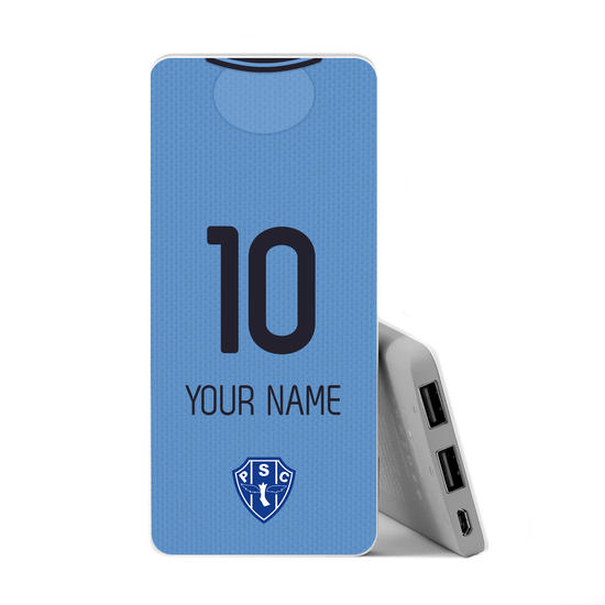Power Bank Slim Portable Charger (5000mAh) - Paysandu - Uniforme 2 2020 Personalizado