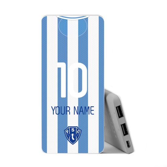 Power Bank Slim Portable Charger (5000mAh) - Paysandu - Uniforme 1 2020 Personalizado