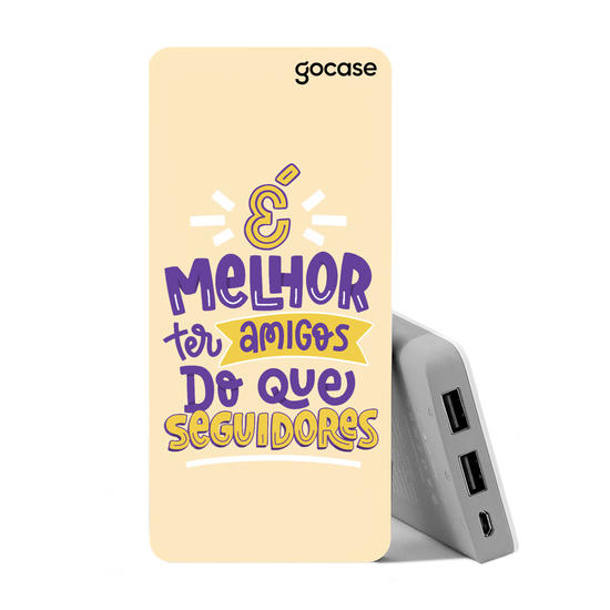 Carregador Portátil Power Bank (10000mAh) - Melhor que Seguidores