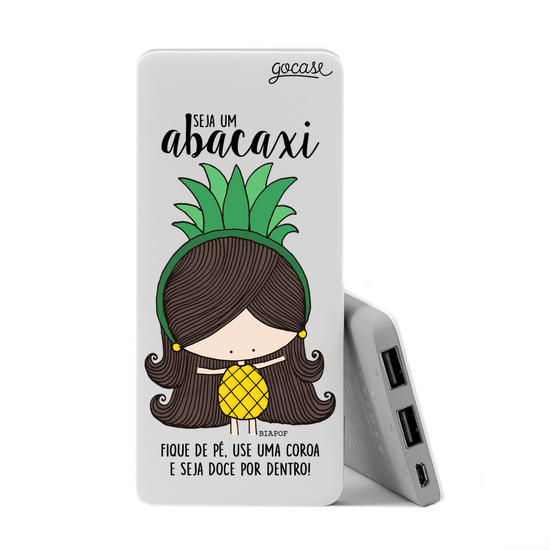 Carregador Portátil Power Bank Slim (5000mAh) - Bem Abacaxi