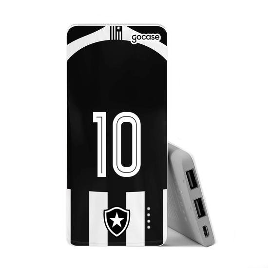 Power Bank Slim Portable Charger (5000mAh) - Botafogo - Uniforme 1 Personalizado