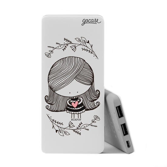 Carregador Portátil Power Bank Slim (5000mAh) - Coração na Mão