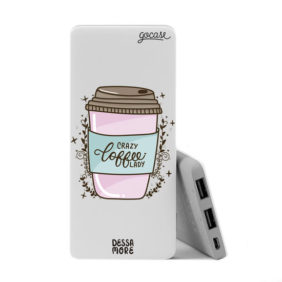 Power Bank Slim Portable Charger (5000mAh) - Crazy Coffee