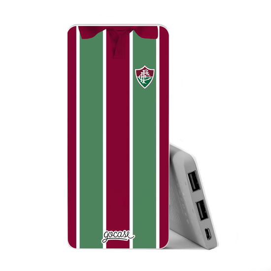 Power Bank Slim Portable Charger (5000mAh) - Fluminense - Uniforme 1 Frente