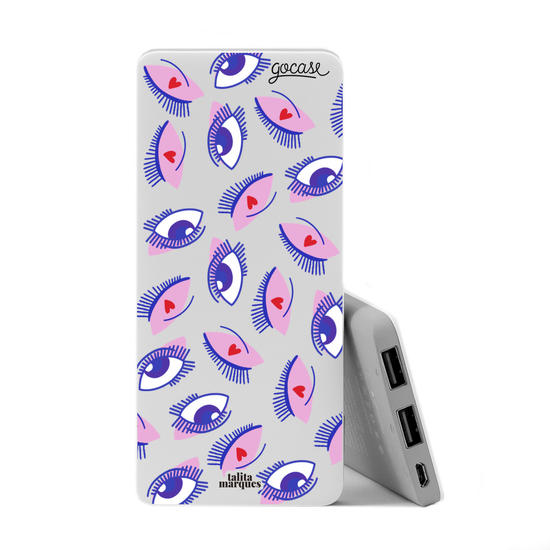 Power Bank Slim Portable Charger (5000mAh) - Carregador Portátil Power Bank (5000mAh) - Lovely Eyes