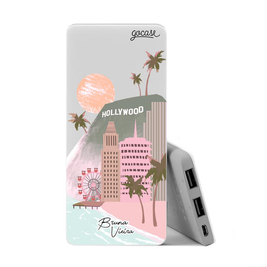 Power Bank Slim Portable Charger (5000mAh) - Minha Califórnia by Bruna Vieira