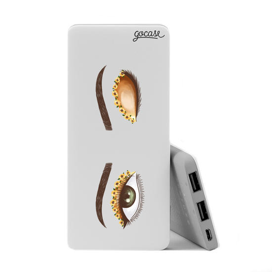 Power Bank Slim Portable Charger (5000mAh) - Carregador Portátil Power Bank Slim (5000mAh) - Olhar Floral