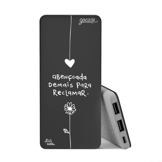 Power Bank Slim Portable Charger (5000mAh) Black - Abençoa White