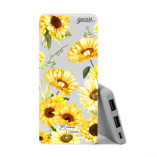 Power Bank Slim Portable Charger (5000mAh) - Próprio Sol by Bruna Vieira
