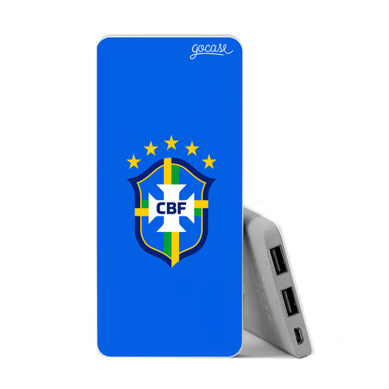 Power Bank Slim Portable Charger (5000mAh) - Seleção Brasileira - Escudo