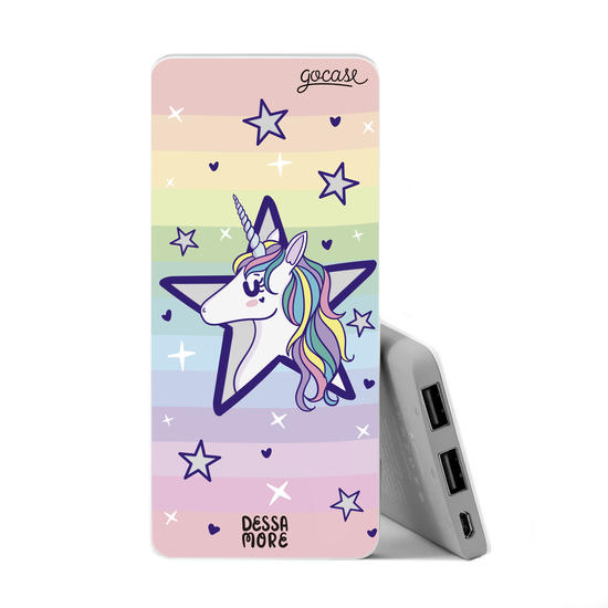 Power Bank Slim Portable Charger (5000mAh) - Star Unicorn