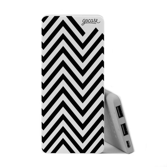 Carregador Portátil Power Bank Slim (5000mAh)  - Black Listras