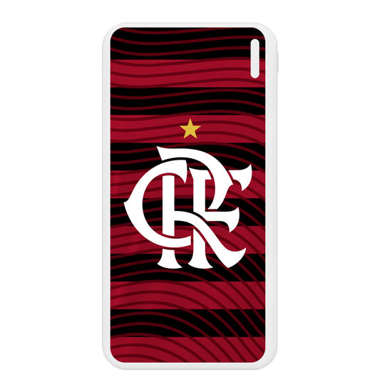 Carregador Portátil Fast Charge - Flamengo - Uniforme 1 2022 Escudo