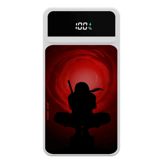 Carregador Portátil Turbo 10000mah - Naruto - Itachi, Ninja Iluminado pela Lua