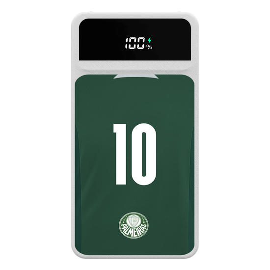 Carregador Portátil Turbo 10000mah - Palmeiras - Uniforme 1 2022 Personalizado